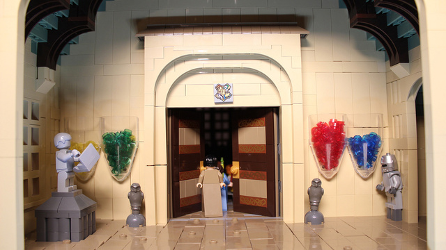 レゴで出来たハリーポッターのホグワーツ城