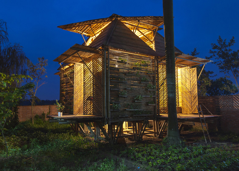 ベトナムに建てられた建物のほとんどが竹で出来た家「Blooming Bamboo Home」