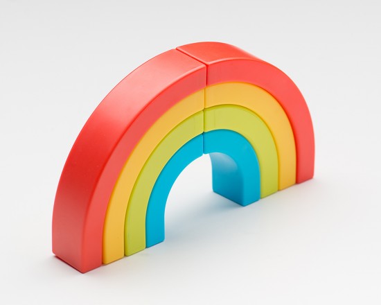 虹の形をした虹色のペン「Rainbow Highlighters」