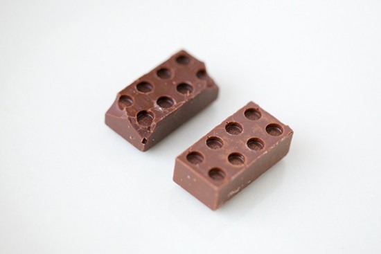 チョコレートで出来たレゴブロック