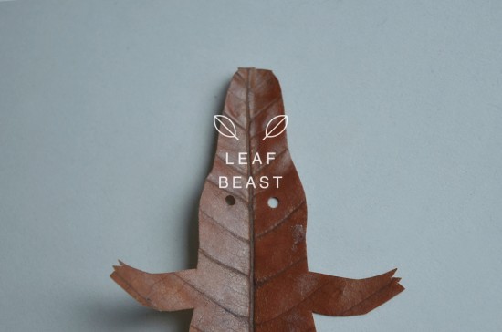 日本人アーティスト前田麦（まえだばく）氏のホオノキの葉をつかった作品「LEAF BEAST ( 葉獣 ）」
