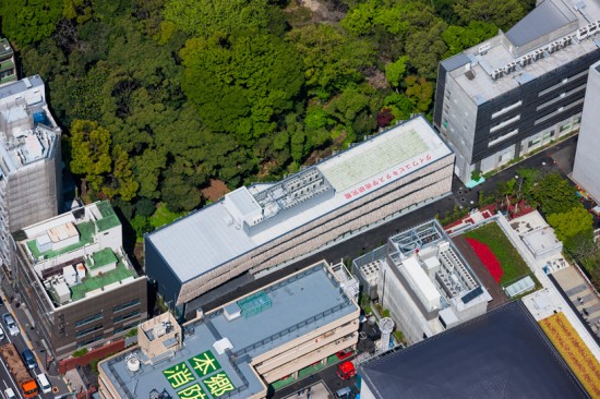 隈研吾氏がデザインした東京大学にあるビル。
