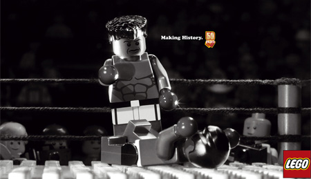 クリエイティブなレゴの広告