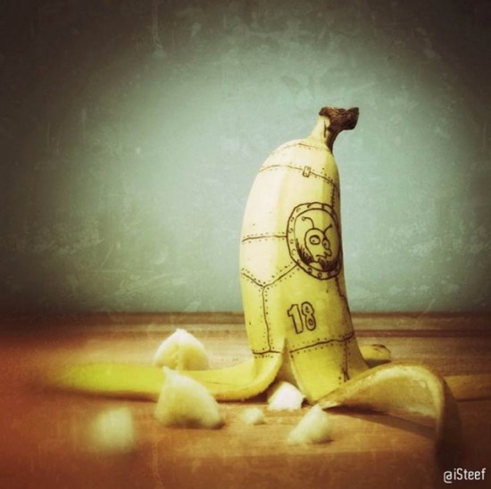 とっても驚きの素敵なバナナアート。