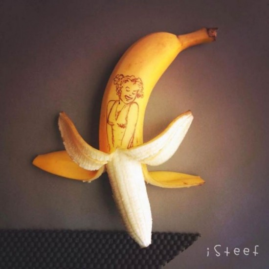 とっても驚きの素敵なバナナアート。