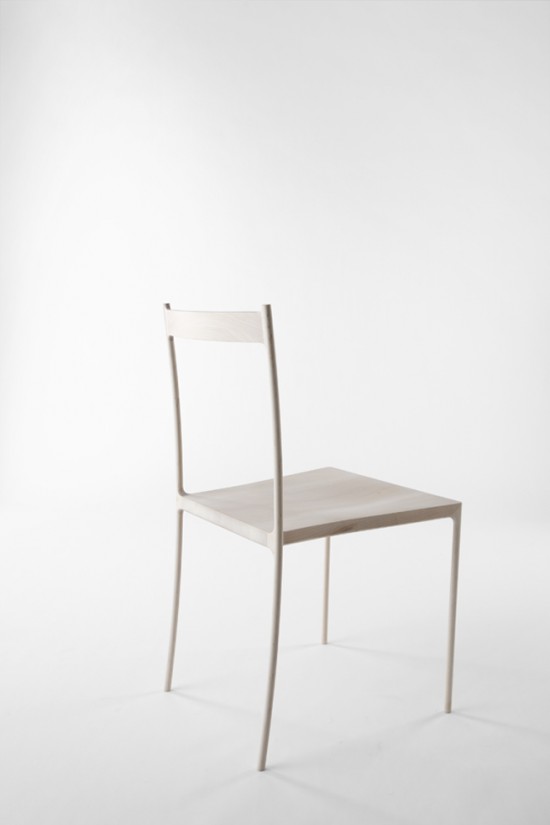 脚の太さが15mmしかない木製の椅子「 cord-chair」