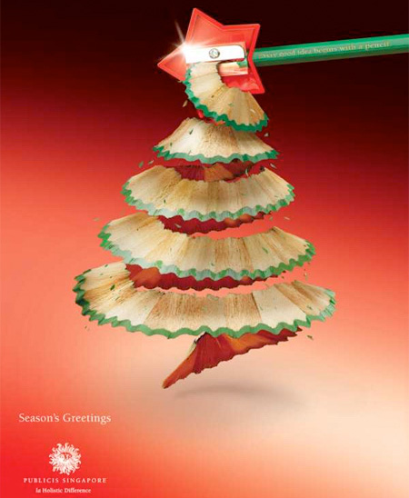 クリスマスの広告