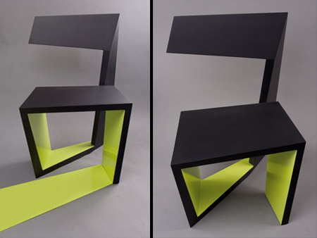 ユニークなデザインの椅子