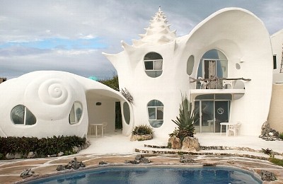 気分はまるでマーメイド！カリブ海にある白い貝殻の家